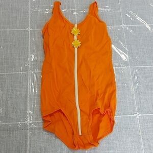Vintage orange bathing suite size 12